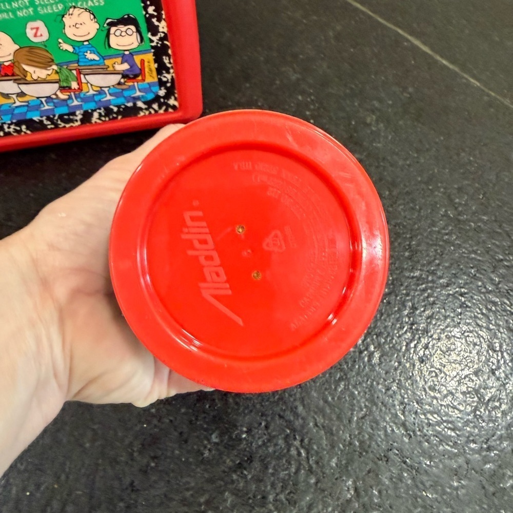 Vintage 1995 Peanuts Lunchbox by Aladdin w/ Thermos – Good Pre-Owned Condition - Picture 11 of 14
